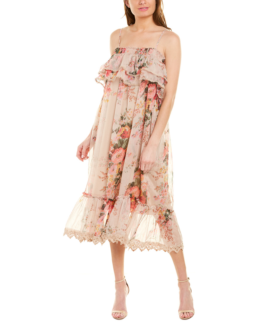 Image of Stellah Ruffle Midi Dress