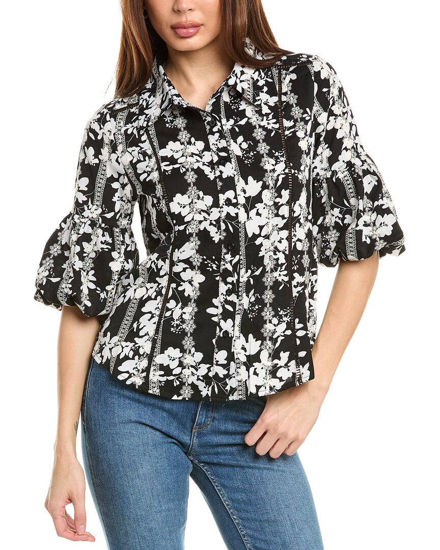 GRACIA GRACIA BELL-SLEEVE TOP