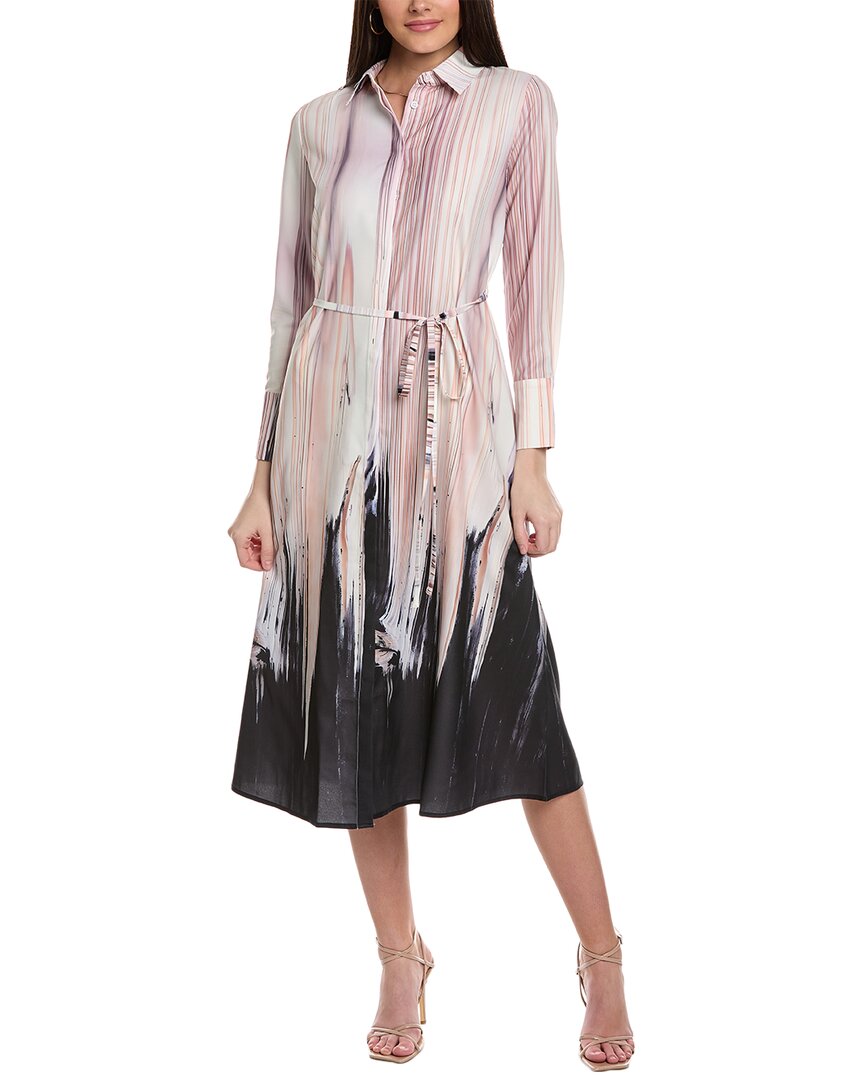 Shop Yal New York Belted Shirtdress In Pink