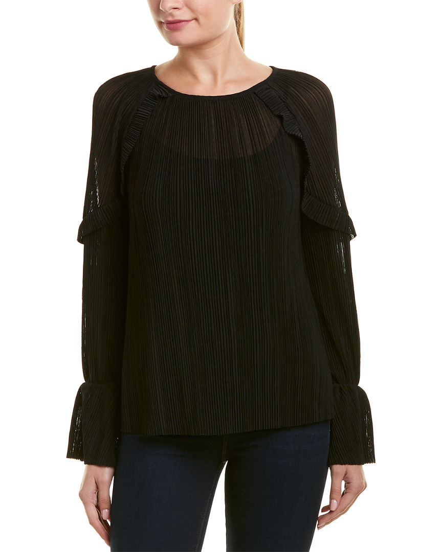 Image of Michael Stars Frill Sleeve Top
