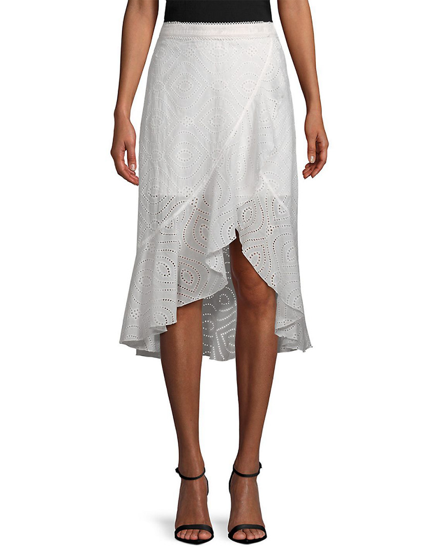 Image of Allison New York Eyelet Midi Skirt