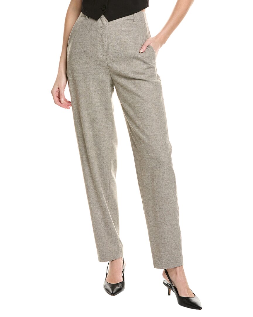 Hugo Boss Boss Tabitha Wool-blend Trouser In Grey