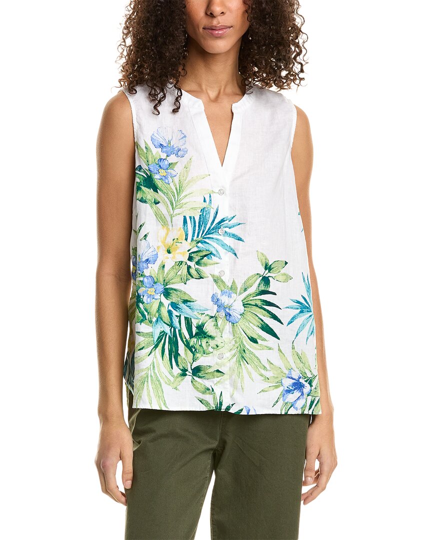 Shop Tommy Bahama Tropical Retreat Linen Top In White
