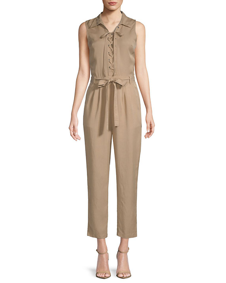 Image of Moon River Lace-Up Sleeveless Jumpsuit