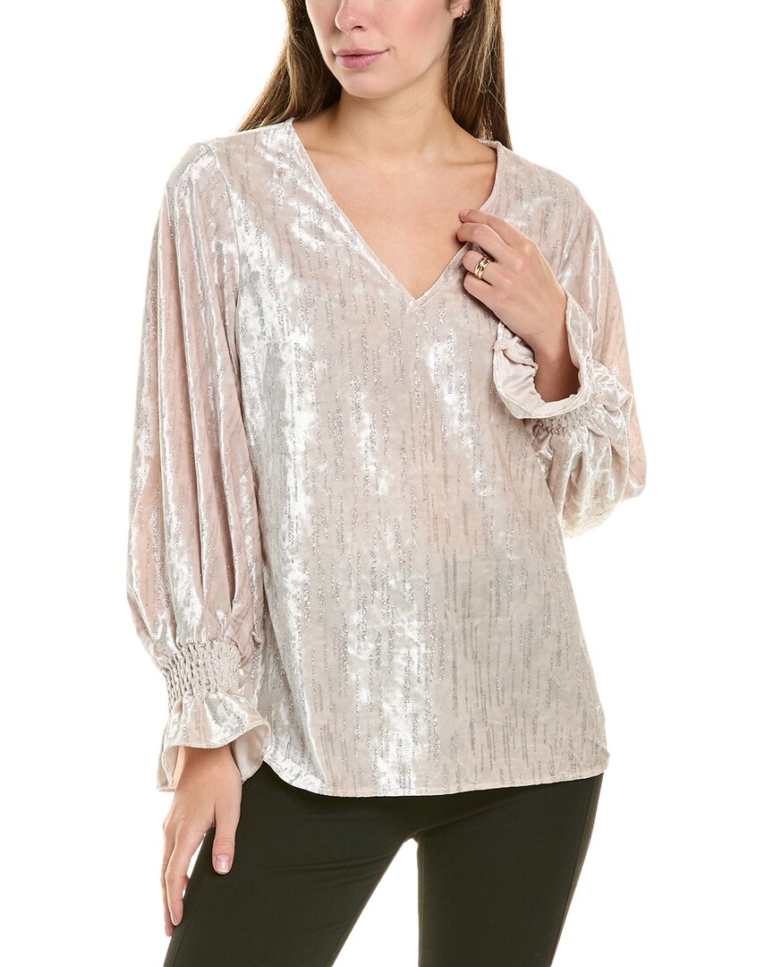 VINCE CAMUTO VINCE CAMUTO VELVET GLITTER BLOUSE
