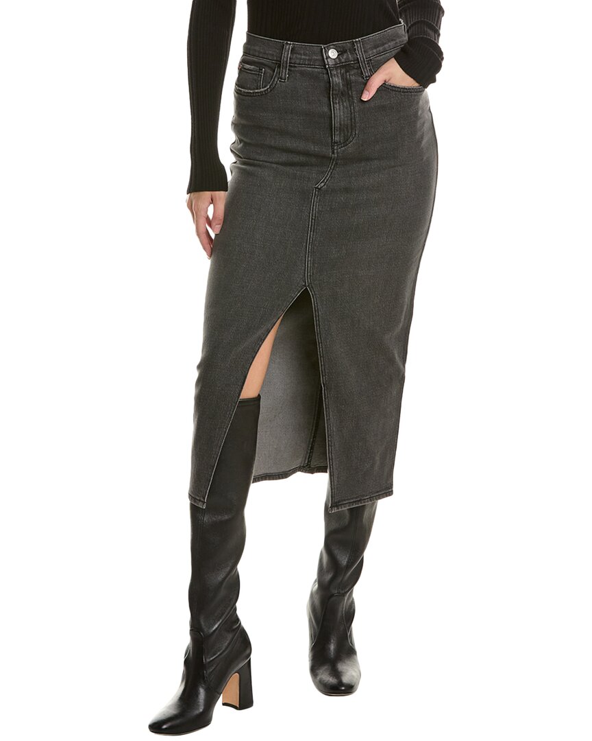 Hudson Jeans Reconstructed Skirt In Black