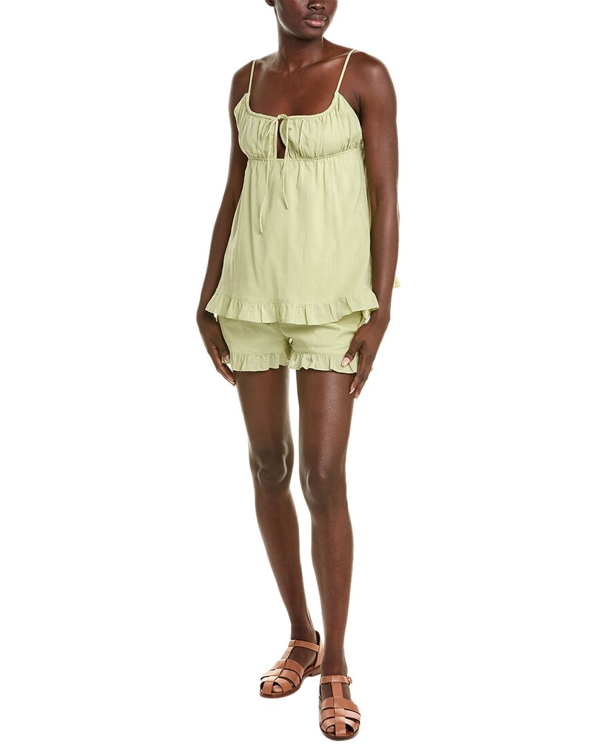 Serenette 2pc Top & Short Set In Green