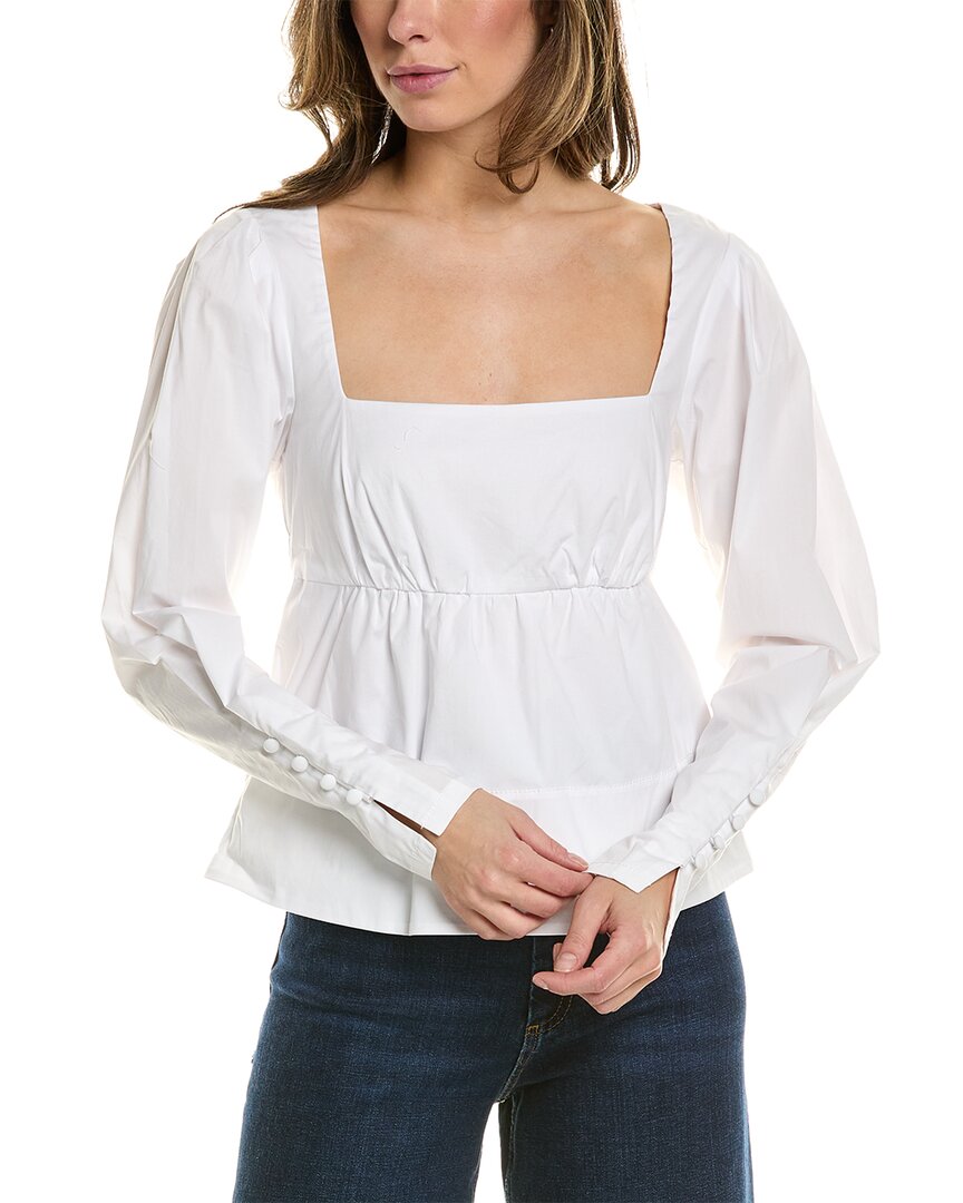 Shop Staud Peggy Top In White
