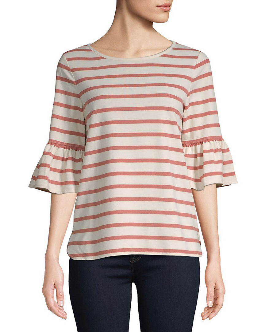 Image of Max Studio Three-Quarter Bell Sleeve Top