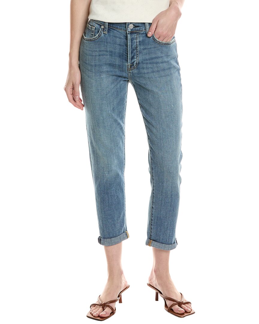 7 For All Mankind Josefina Boyfriend Jean In Blue
