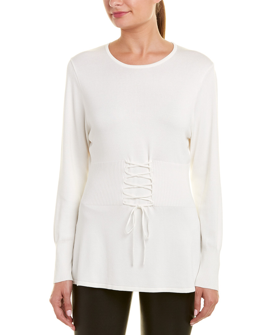 Image of Bardot Lace-Up Waist Top