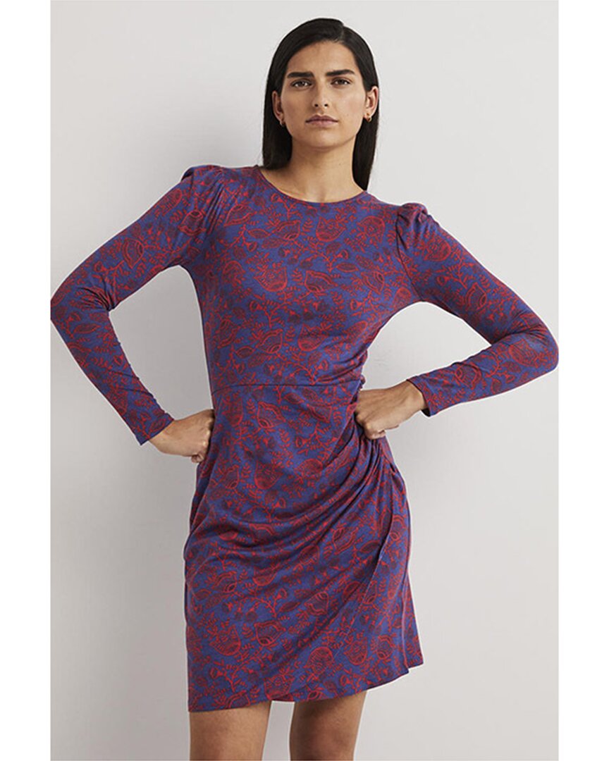 BODEN BODEN RUCHED JERSEY MINI DRESS 