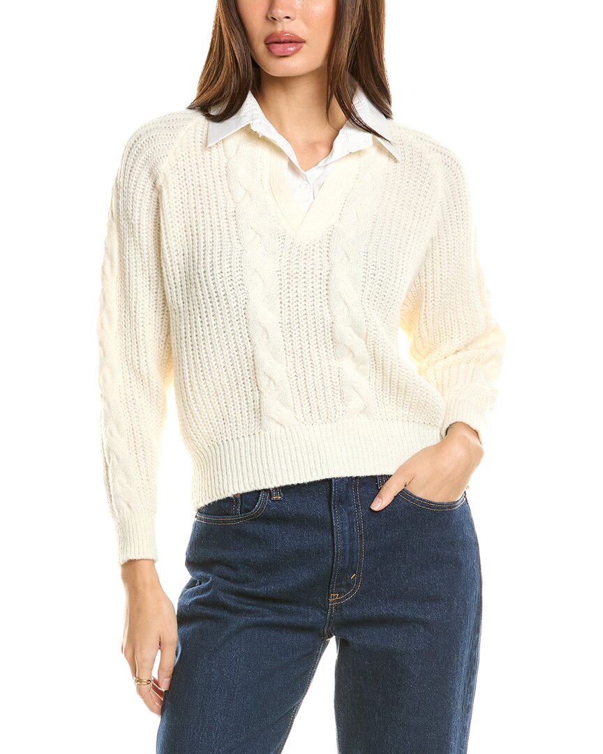Seraphina Layered Sweater In Beige