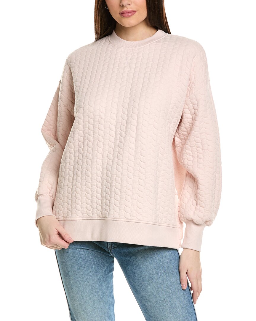 Shop Grey State Pullover In Pink