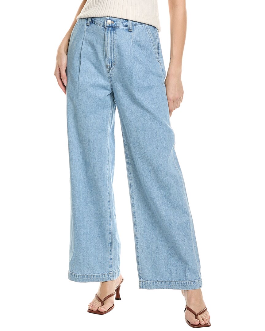 Madewell The Harlow Benicia Wash Wide Leg Jean In Blue