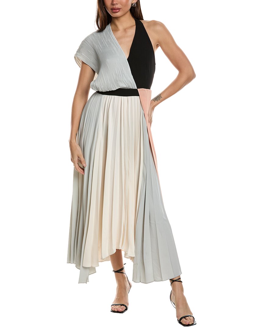 Reiss Zadie-colour Block Pleate 29538366 In Neutral