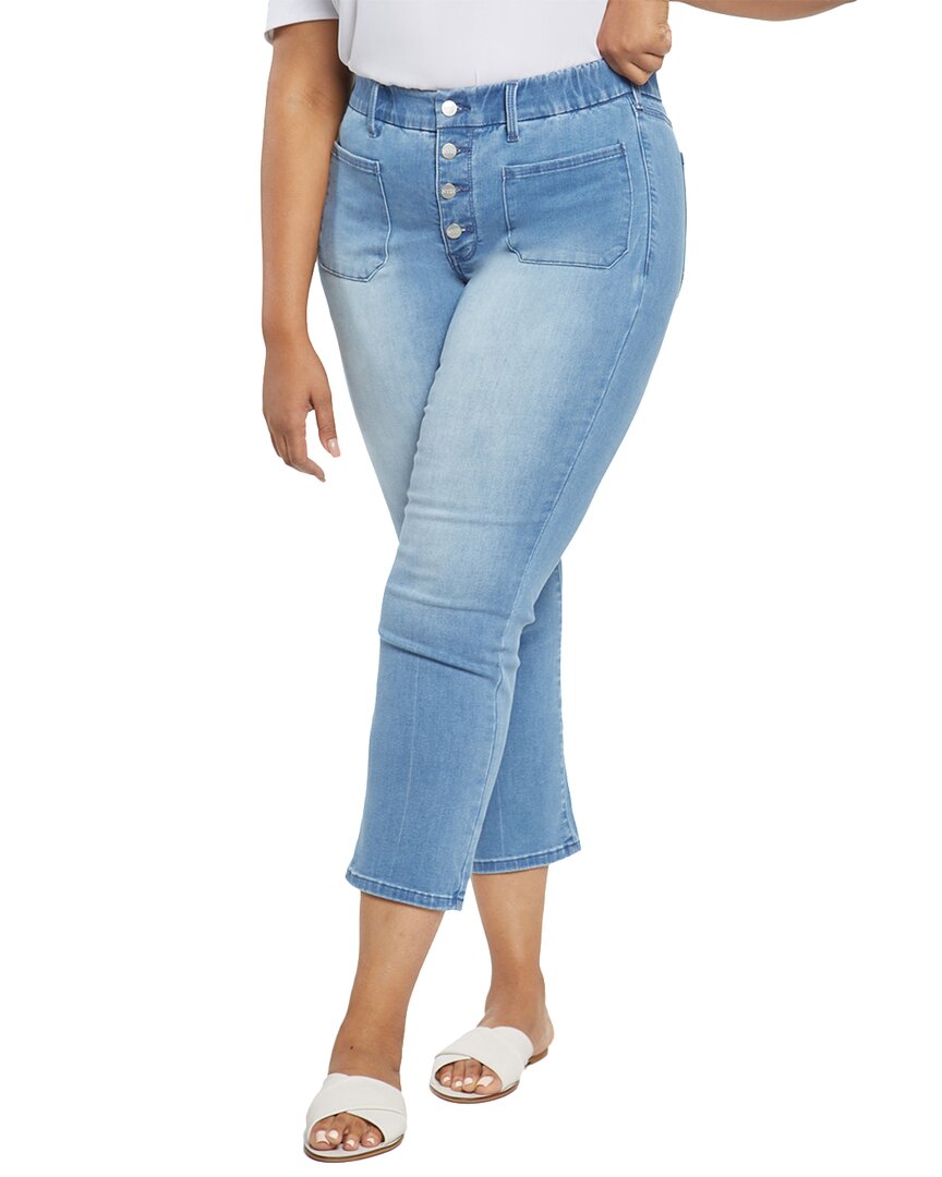 Nydj Marilyn Infinity Waist Button Fly Crop Jeans