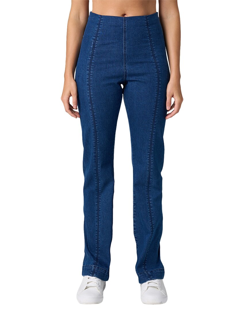 Franne Golde Straight Leg Jean In Blue