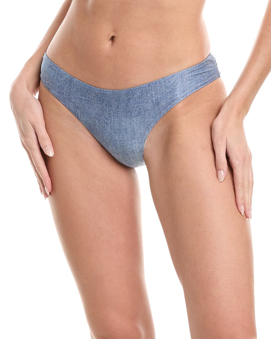 Pq Swim Womens Ruched Polyester Swim Bottom Separates In Blue