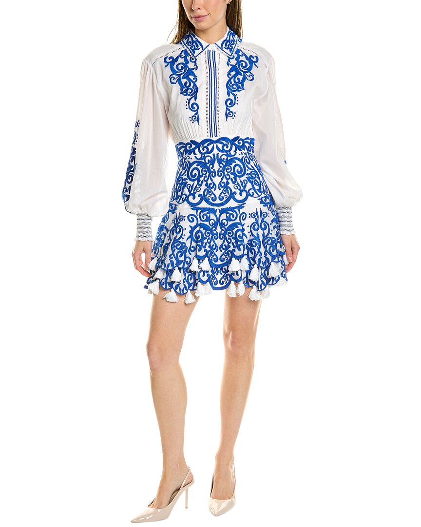 ALICE AND OLIVIA ALICE + OLIVIA LORYN EMBROIDERED MINI DRESS