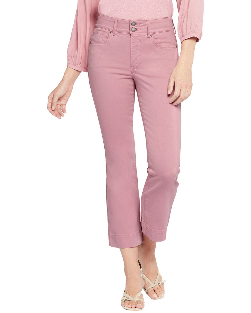 Shop Nydj Barbara High-rise Vintage Pink Ankle Crop Jean