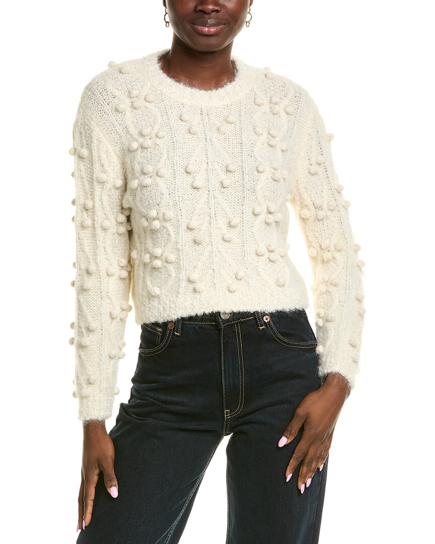 Frame Denim Alpaca & Wool-blend Sweater In White