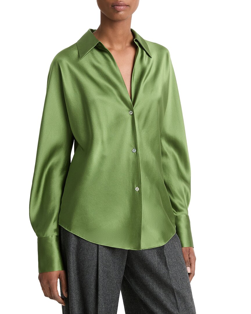 Vince Bias Silk Blouse