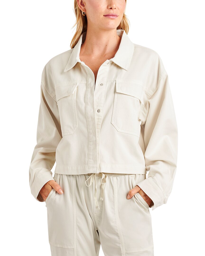 Splendid Jacket With Removable Faux Shearling Collar
