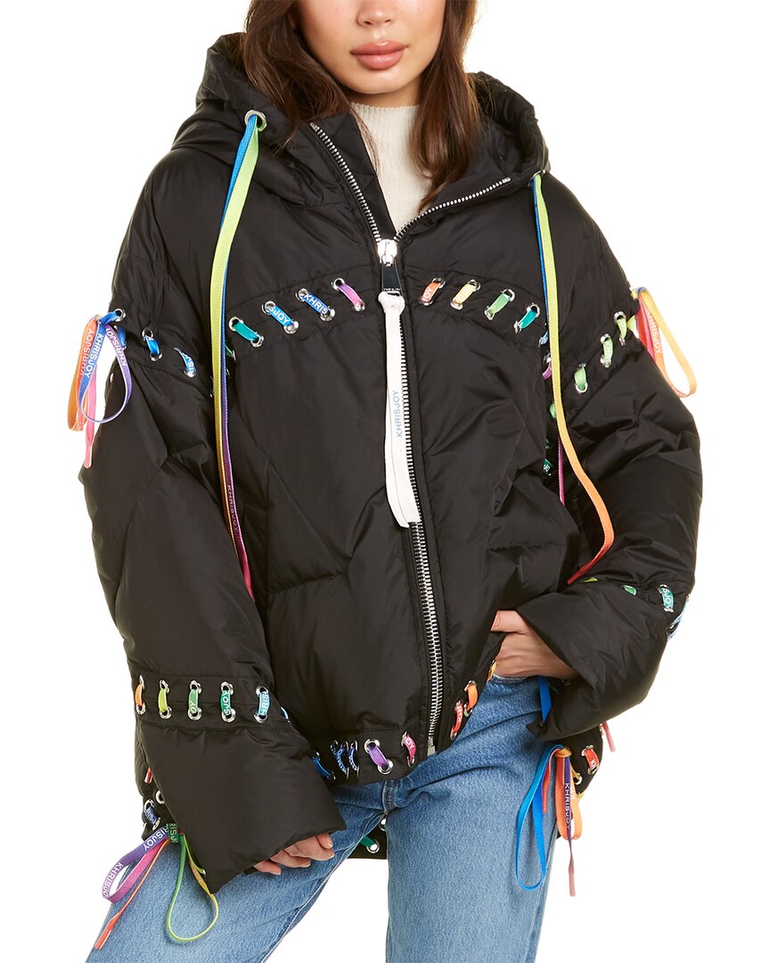 Image of KHRISJOY Oversized Lace-Up Puffer Jacket