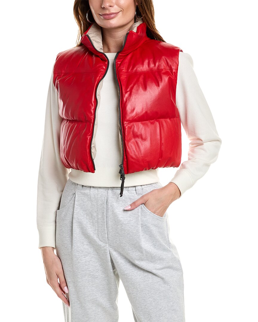 BRUNELLO CUCINELLI BRUNELLO CUCINELLI LEATHER VEST