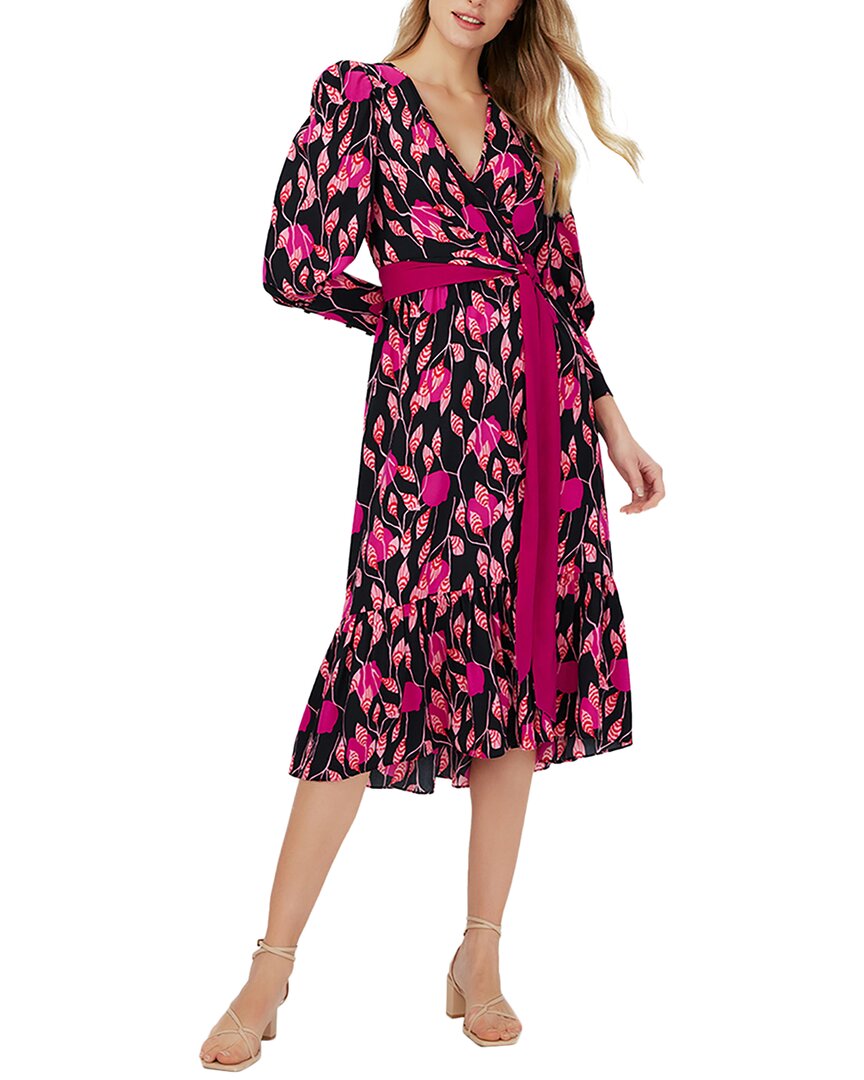 Diane Von Furstenberg Blade Wrap Dress In Pink