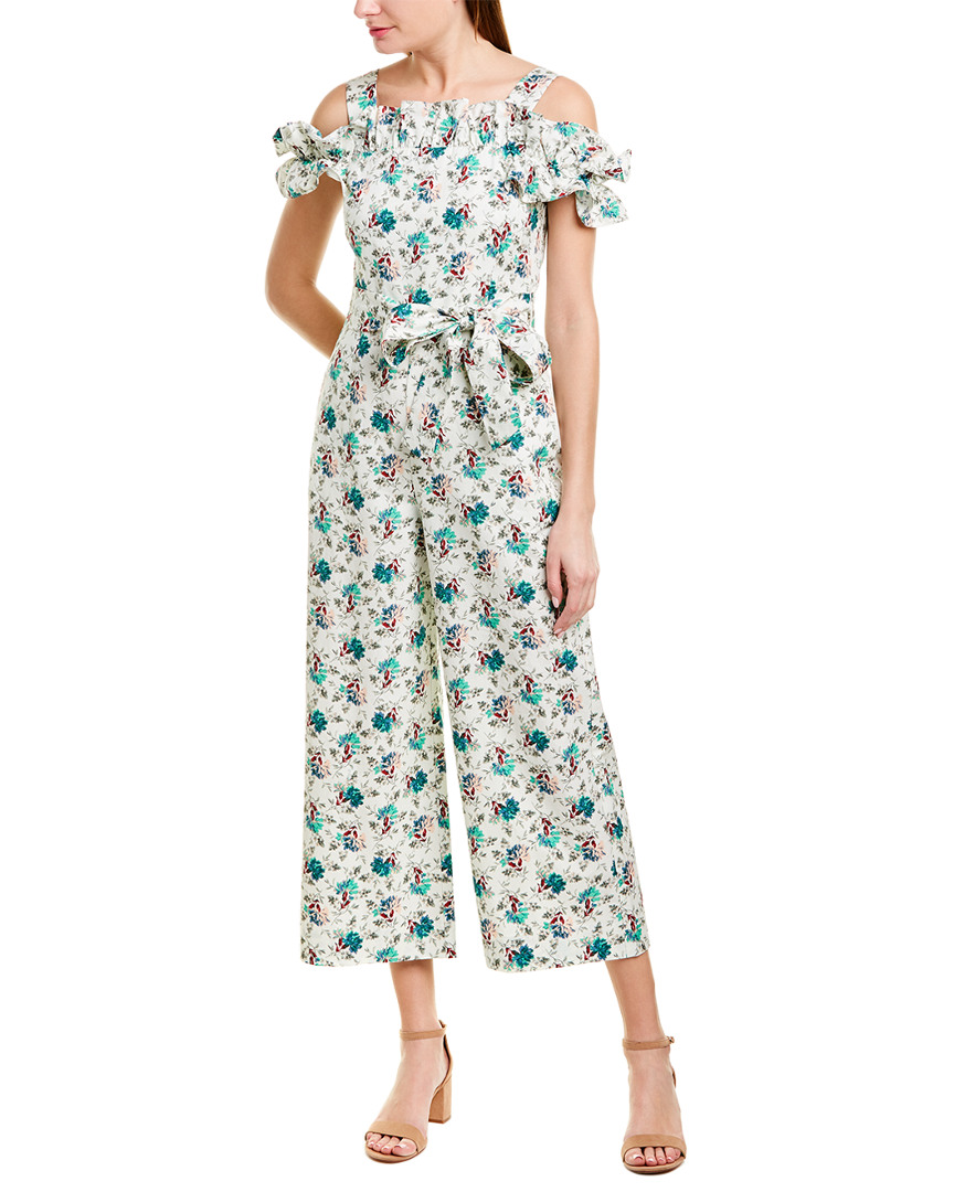 Image of Rebecca Taylor Carnation Linen-Blend Jumpsuit