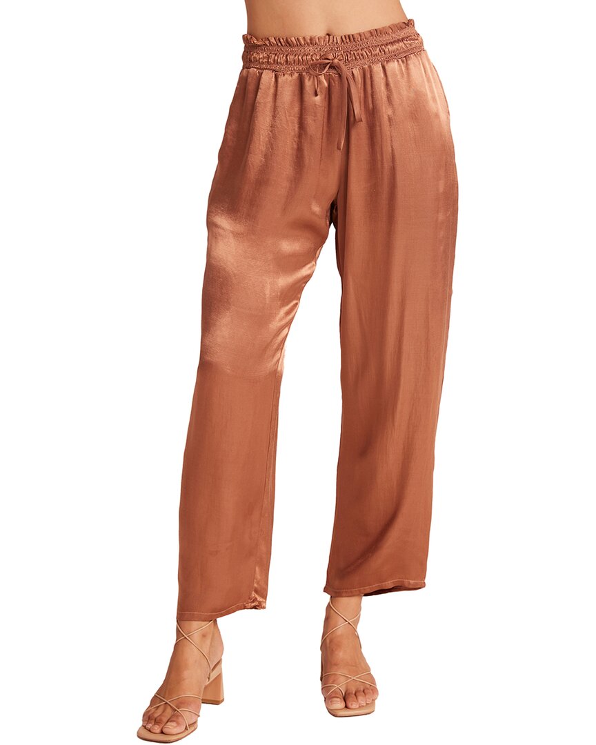 Bella Dahl Smocked Waist Trousers Pants In Curacao Coconut