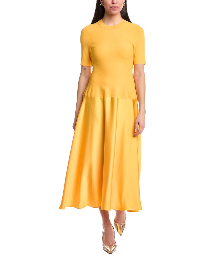 Simkhai Marionne Midi Dress In Yellow