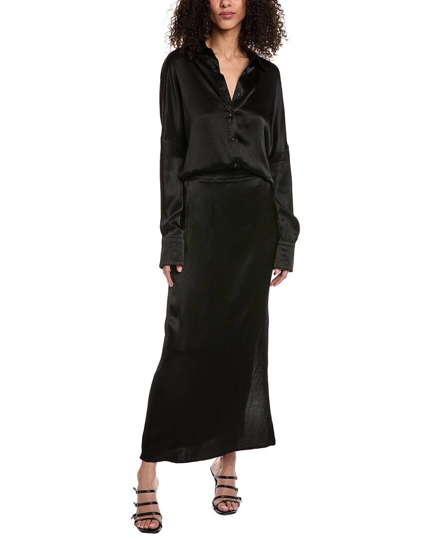 Shop Beulah 2pc Silk-blend Top & Skirt Set