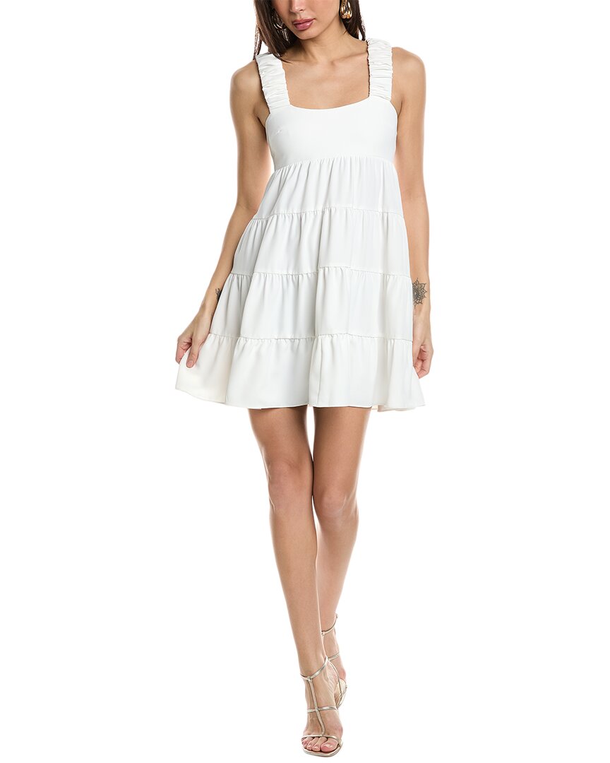 Shop Amanda Uprichard Nicolia Mini Dress In White