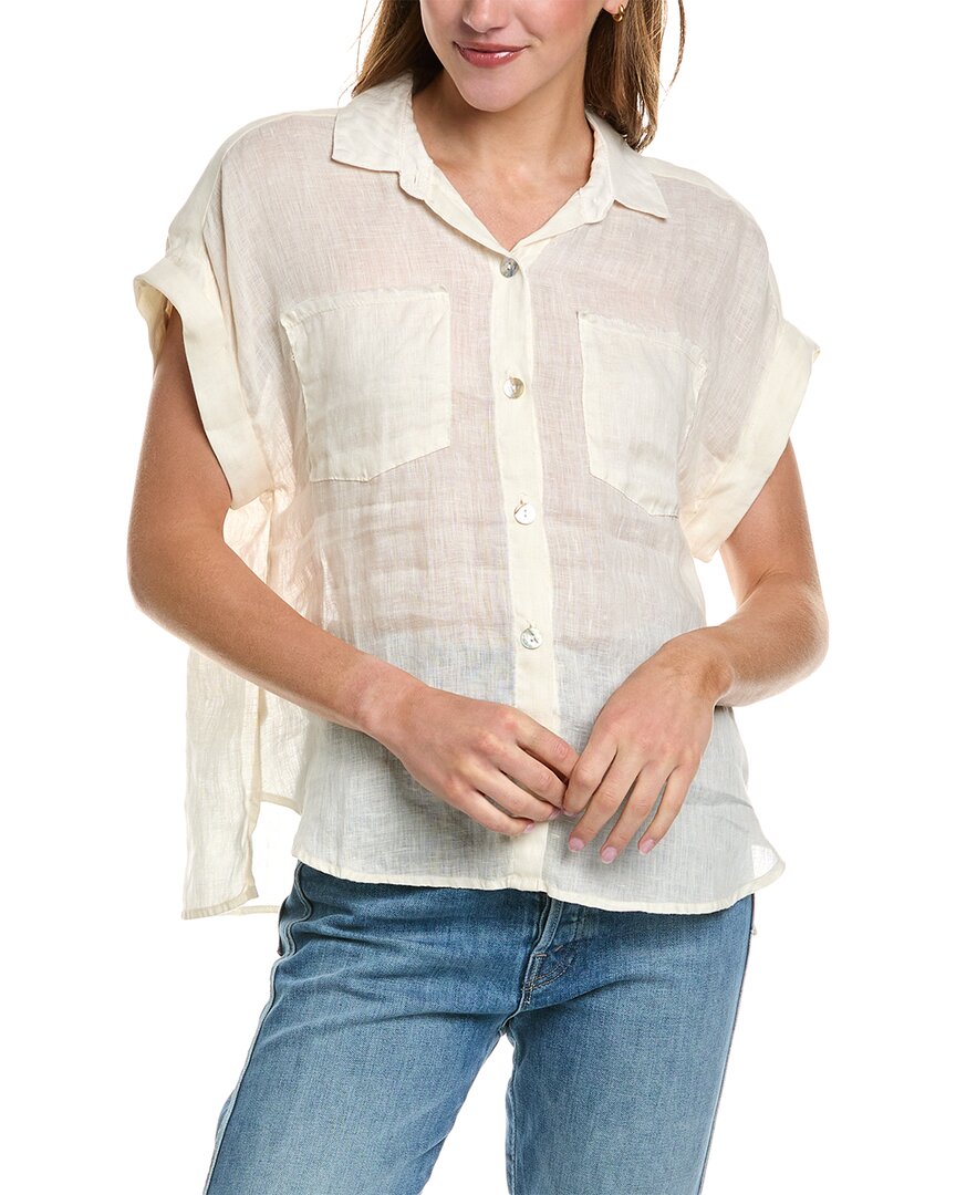 Shop Bella Dahl Two Pocket Linen Shirt