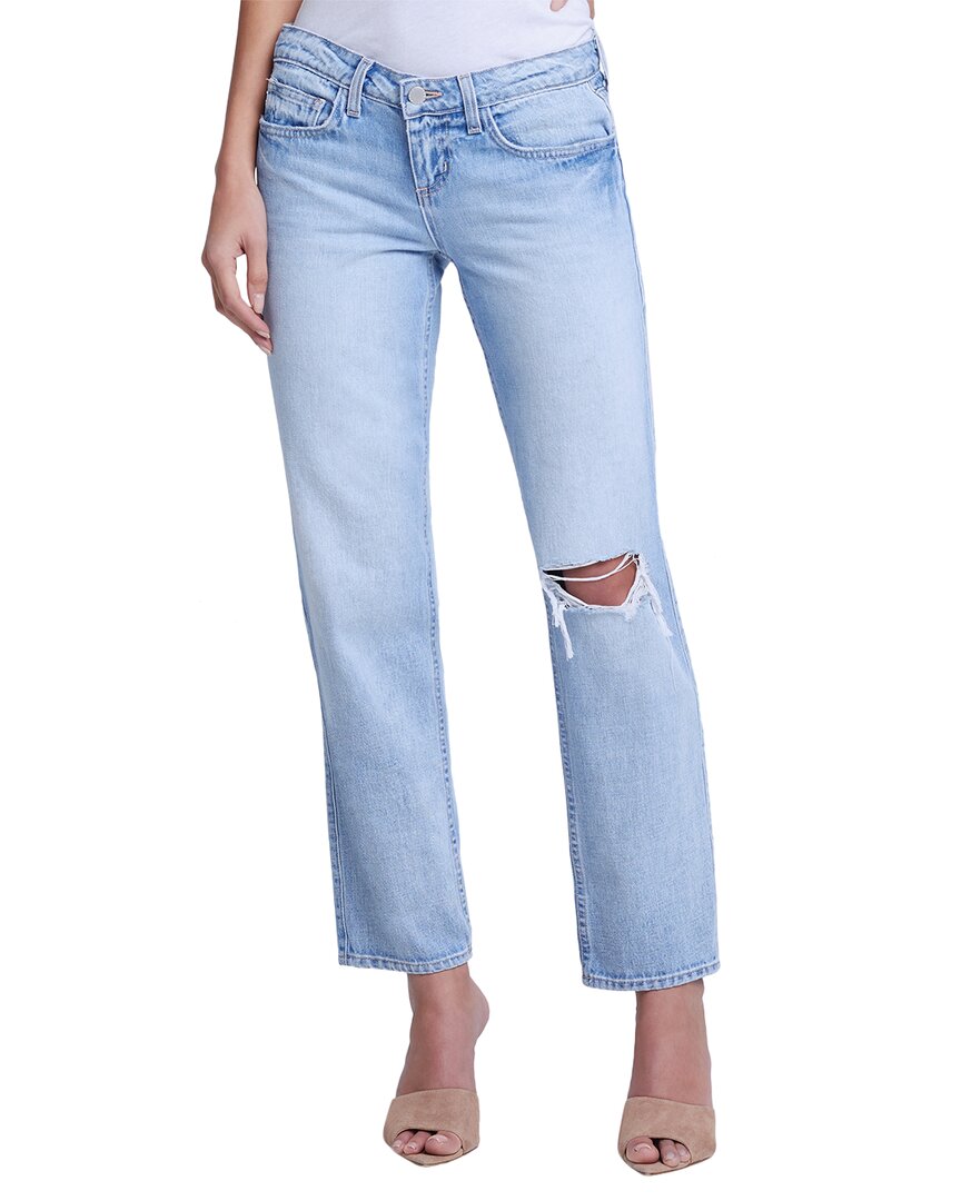 Shop L Agence L'agence Nevia Low-rise Slouch Straight Jean