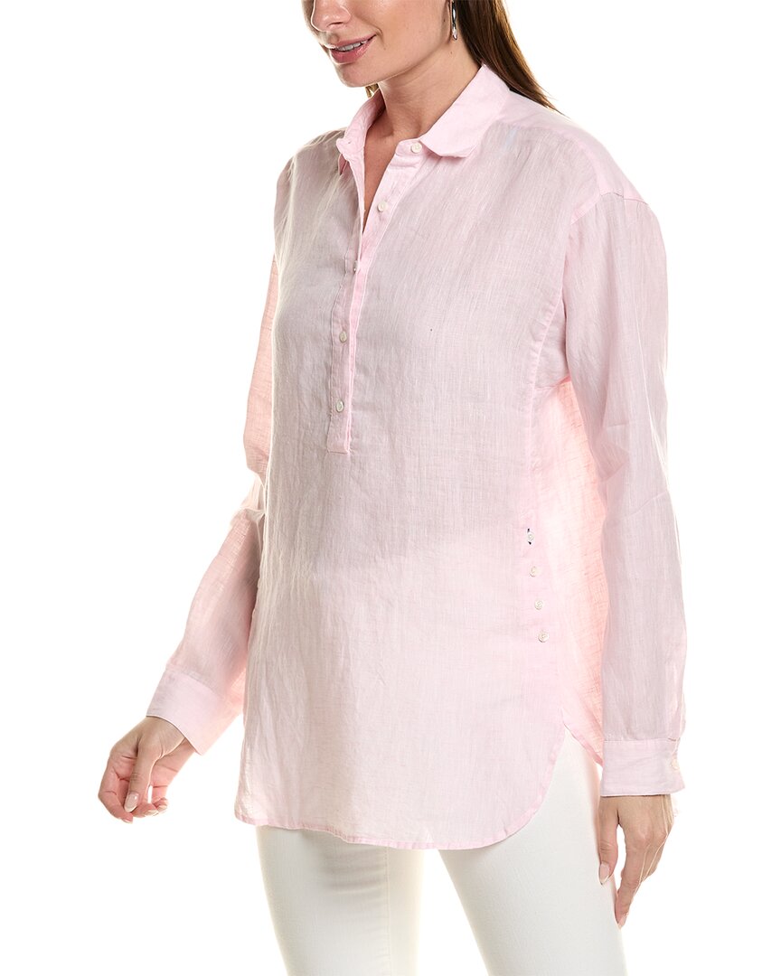 J.mclaughlin Fallon Loose Fit Linen Blouse