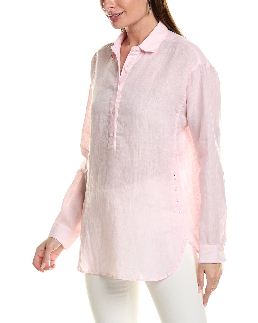 Shop J.mclaughlin Fallon Loose Fit Linen Blouse