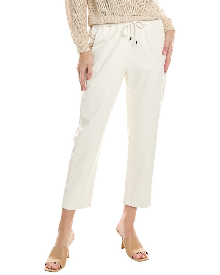 Pre-owned Piazza Sempione Katie Pant Women's In White
