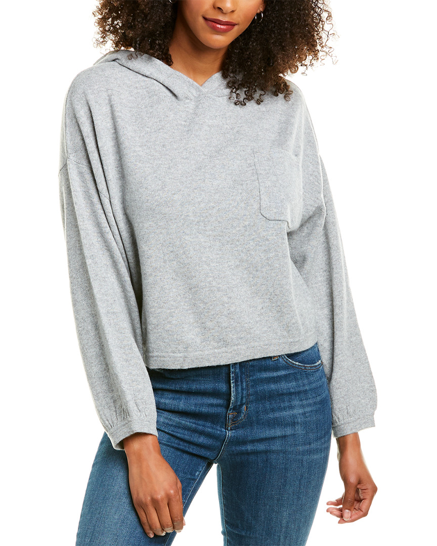 Image of Revive Cashmere Lounge Crop Cashmere Hoodie