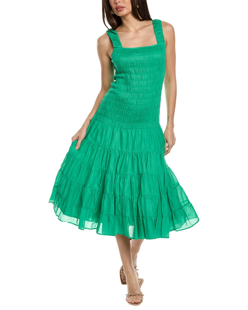 Shop Merlette Freja Dress In Green