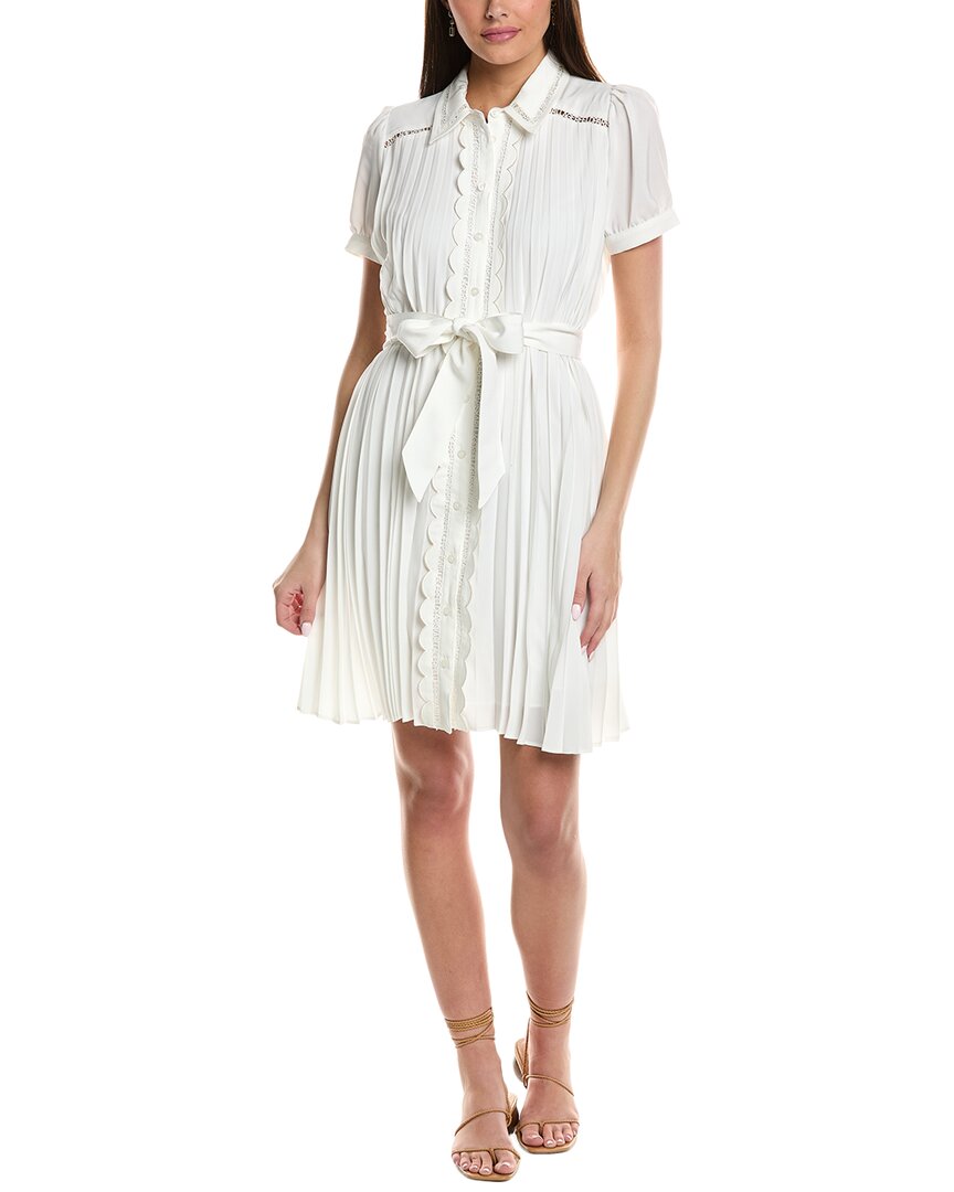 Karl Lagerfeld Accordion Pleated Shirtdress