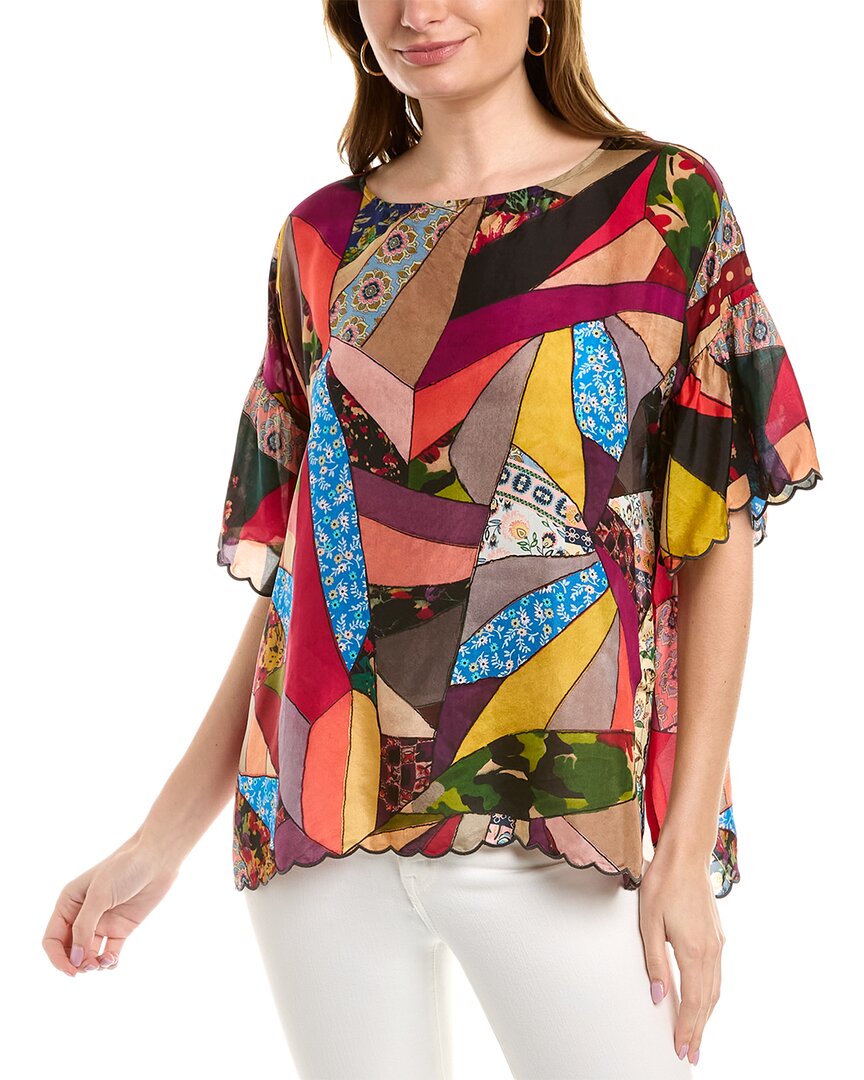 Johnny Was Vintage Eloise Silk Top