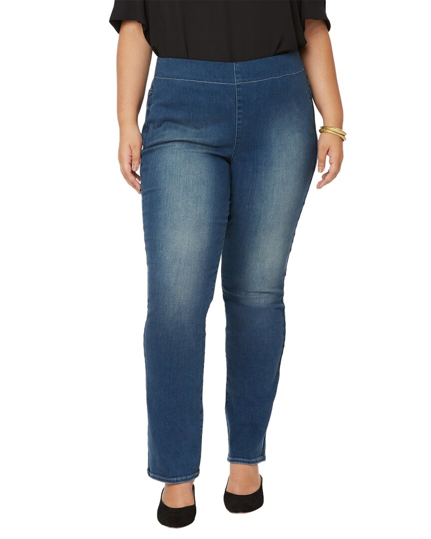 Shop Nydj Plus Pull-on Clean Enchantment Straight Jean