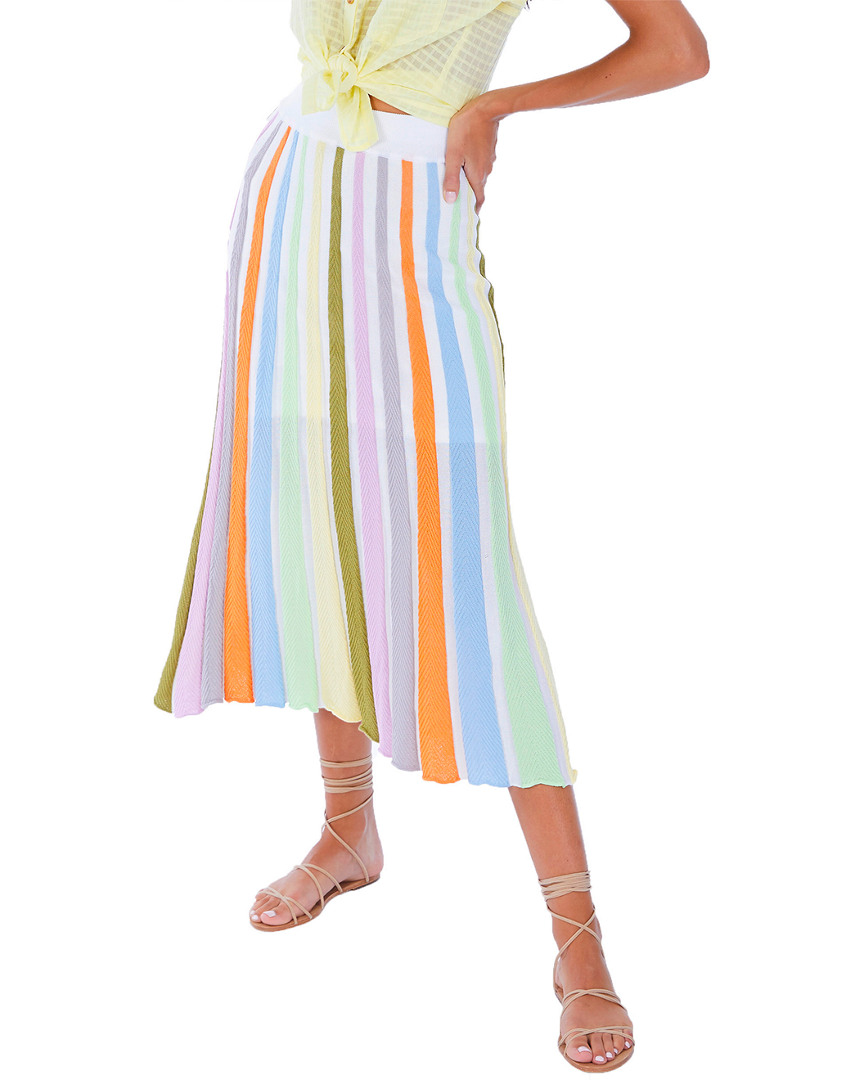 Image of ALLISON Paneled Knit Midi Skirt