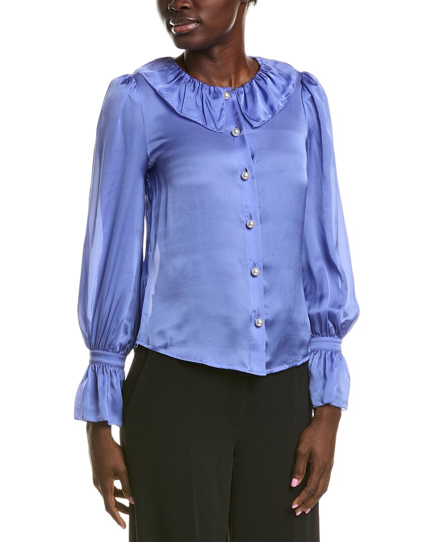 Lk Bennett Farrow Silk Blouse