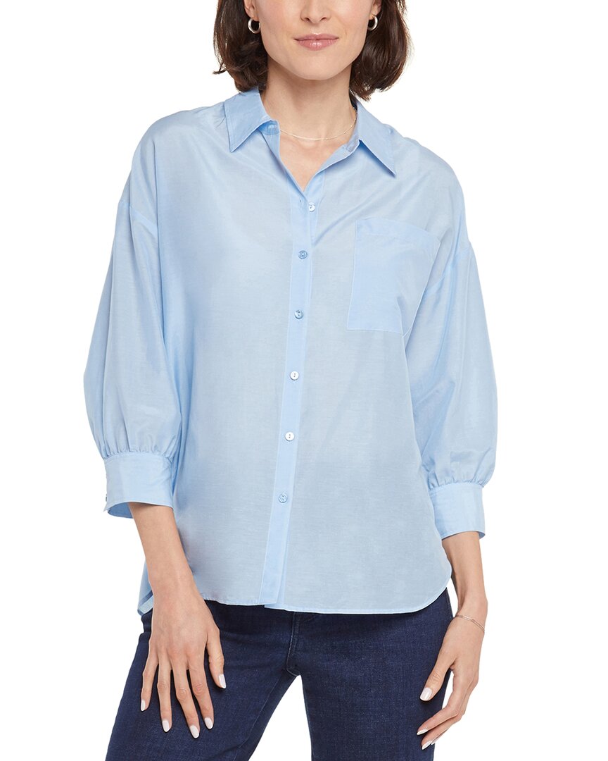 NYDJ NYDJ ZOEY SILK-BLEND BLOUSE