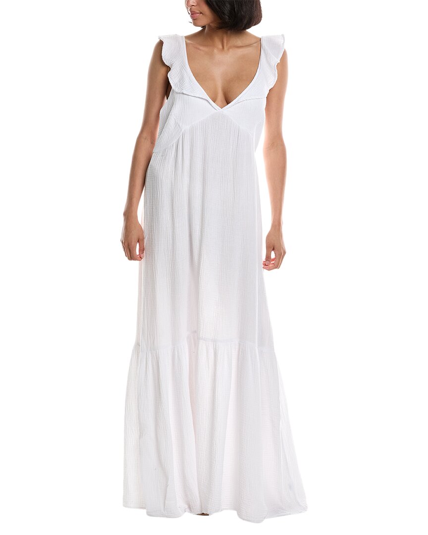 Shop La Made Gauze Maxi Dress In White
